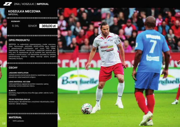 Katalog Zina 2026-2028, strona 8 — koszulki meczowe