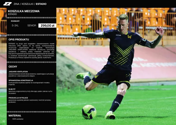 Katalog Zina 2026-2028, strona 10 — koszulki meczowe