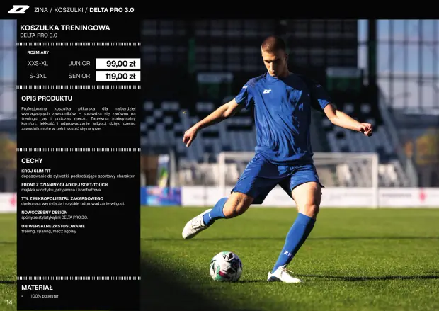 Katalog Zina 2026-2028, strona 14 — koszulki meczowe