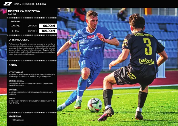 Katalog Zina 2026-2028, strona 16 — koszulki meczowe