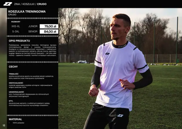 Katalog Zina 2026-2028, strona 18 — koszulki meczowe