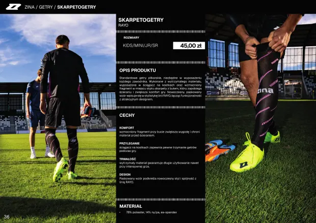 Katalog Zina 2026-2028, strona 36 — getry i skarpety