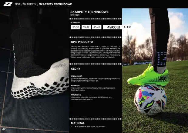 Katalog Zina 2026-2028, strona 42 — getry i skarpety