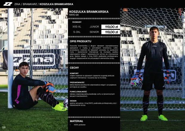 Katalog Zina 2026-2028, strona 56 — bramkarz