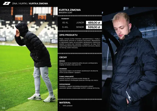 Katalog Zina 2026-2028, strona 142 — kurtki i ortaliony