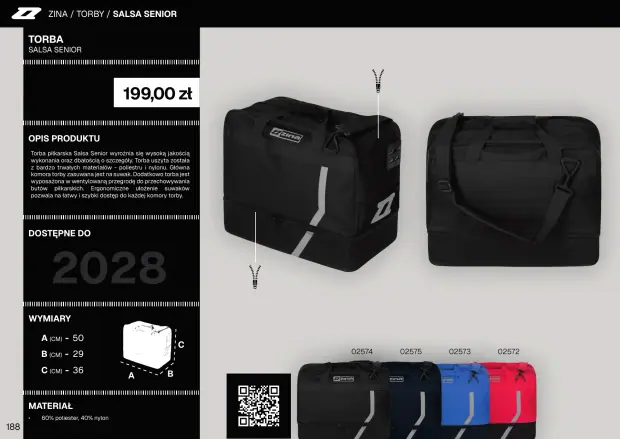 Katalog Zina 2026-2028, strona 188 — torby i plecaki