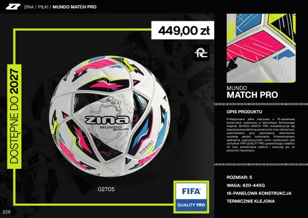 Katalog Zina 2026-2028, strona 226 — piłki mundo