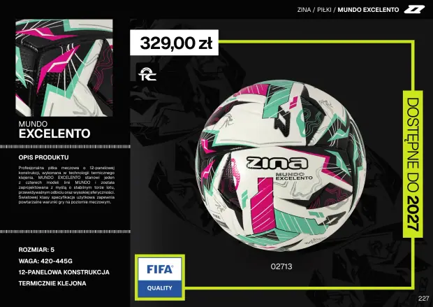 Katalog Zina 2026-2028, strona 227 — piłki mundo