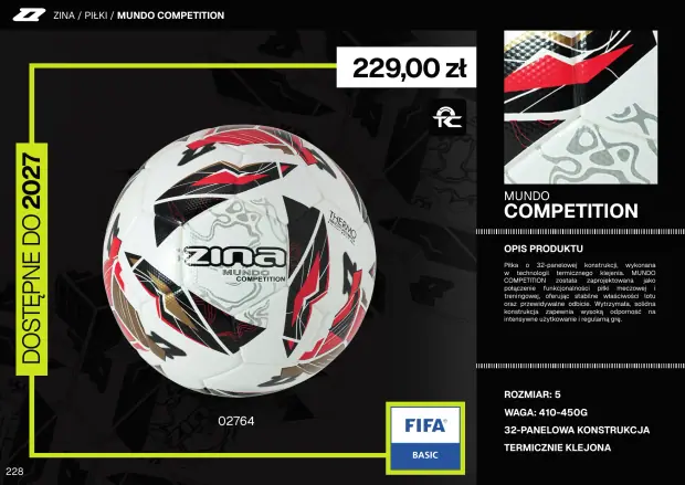 Katalog Zina 2026-2028, strona 228 — piłki mundo