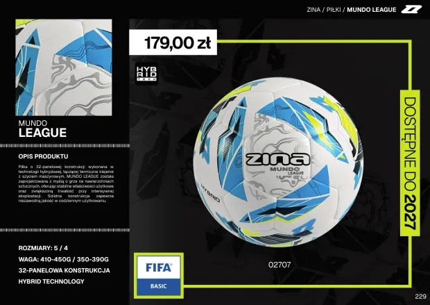 Katalog Zina 2026-2028, strona 229 — piłki mundo