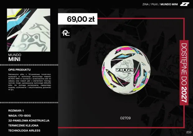Katalog Zina 2026-2028, strona 233 — piłki mundo