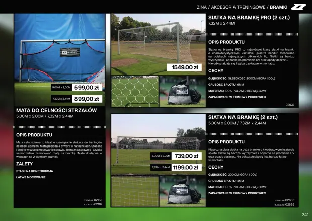 Katalog Zina 2026-2028, strona 241 — akcesoria treningowe