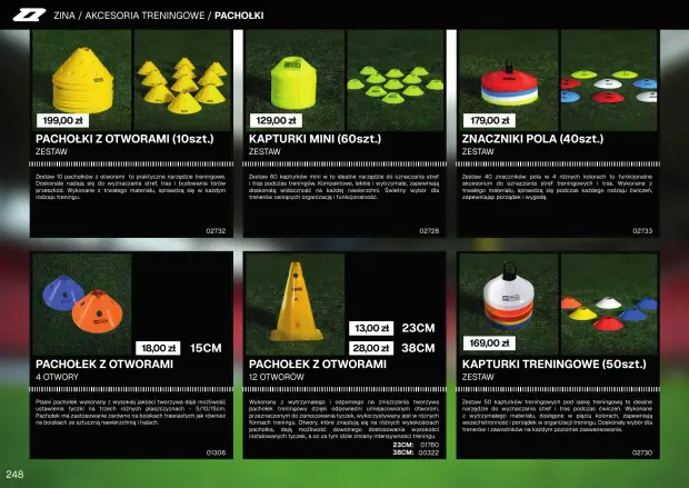 Katalog Zina 2026-2028, strona 248 — akcesoria treningowe
