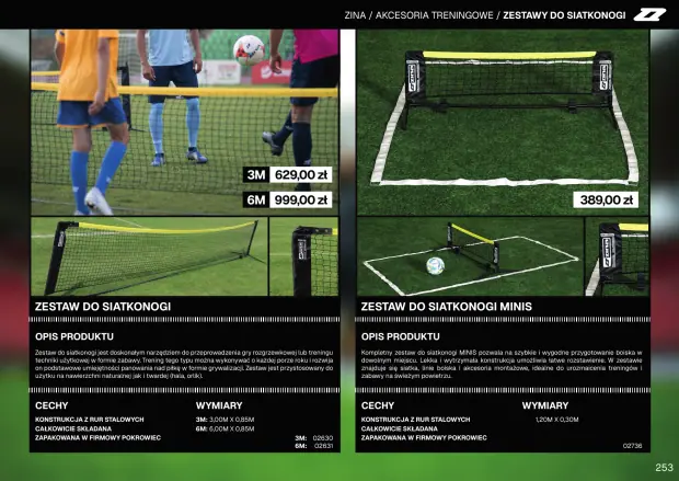 Katalog Zina 2026-2028, strona 253 — akcesoria treningowe