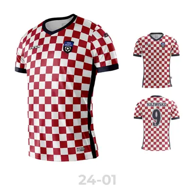 Koszulka piłkarska Zina Individual — wzór 24, wariant 24-01, krój TIGRA, przód i tył